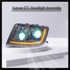 Ouman 19 GTL Dual-Lens LED Headlight: High Brightness & Flowing Turn Signals