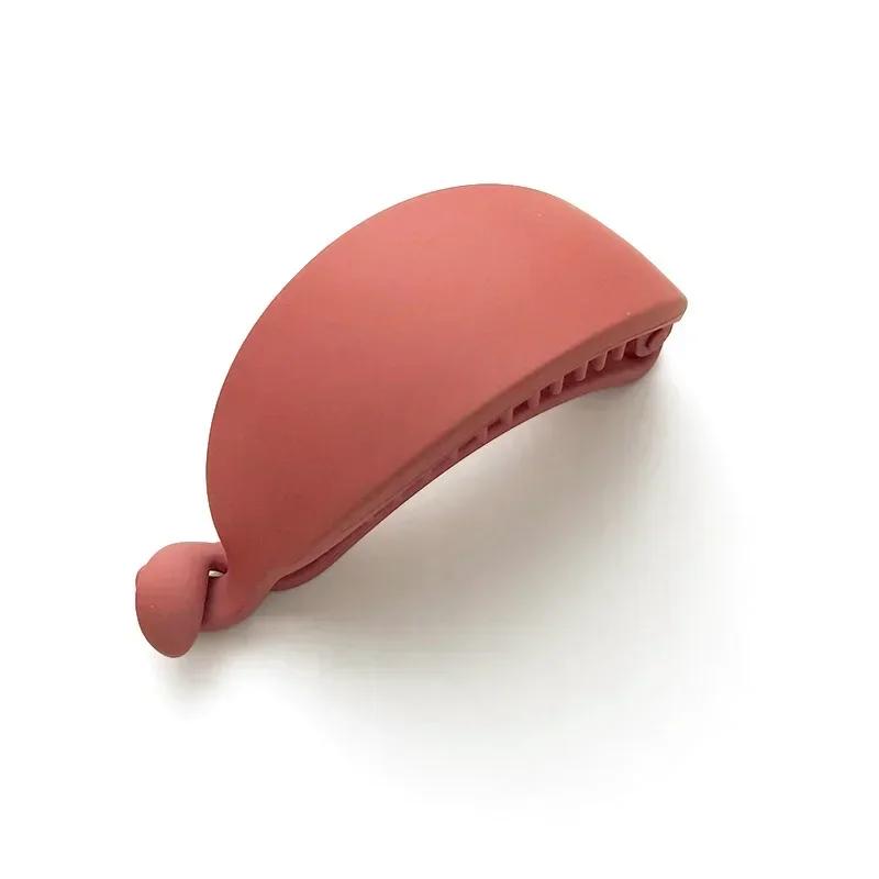 Einfarbige, matte Bananenspange, Haarklammer, gefrostete Pferdeschwanzschnalle, Pferdeschwanzhalter, Haarnadeln, Haarspangen für Frauen und Mädchen, Haarschmuck