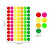 19mm Round Waterproof Self-Adhesive Color Dot Labels for Identification and Classification