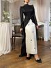 2025 Euro-American Slim-Fit Color-Block Evening Gown with Train