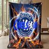 Chelsea FC Theme blanket Soft Flannel Blanket Plush Throw Blanket Cozy Sofa Bed Blanket for Home Decor