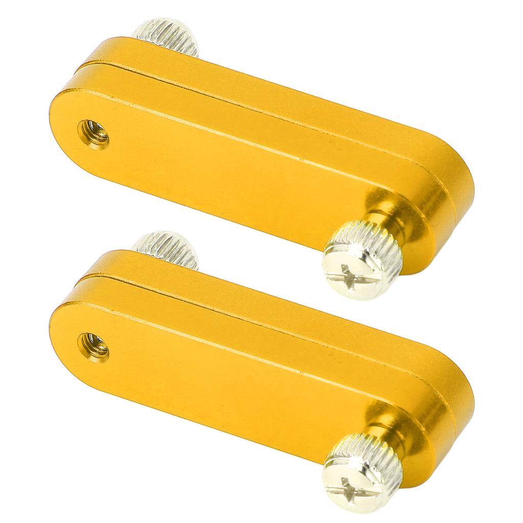 2PCS Ruler Positioning Block Aluminum Alloy Adjutsable Ruler Positioning Limit Block Gold