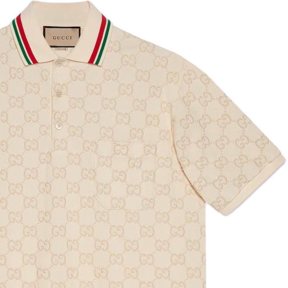 Gucci Gg Cotton Piquet Polo Shirt 753572-XJFUG-9037