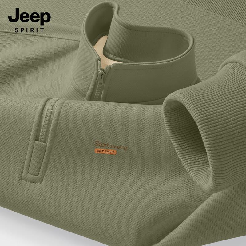 

JEEP SPIRIT Men s Fleece Lined Pullover Sweatshirt M (170)