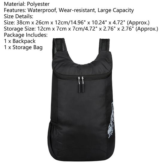 Unisex ryggsekk Honeycomb Pustende Mesh Vanntett Lett sykkelryggsekk for camping