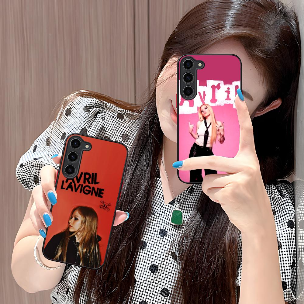 Avril Lavigne Silicone Mobile Phone Case for Samsung Galaxy S26 S25 S24 S23 S22 S21 Plus FE Ultra Colorful Cover