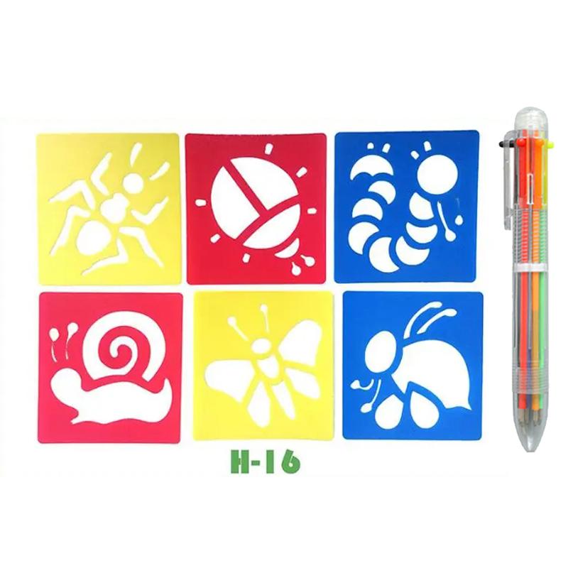 Kids Drawing Stencils Washable Reusable for Cartoon Themed Shape Template For Kid Toddlers Preschool Template Painting TMZ