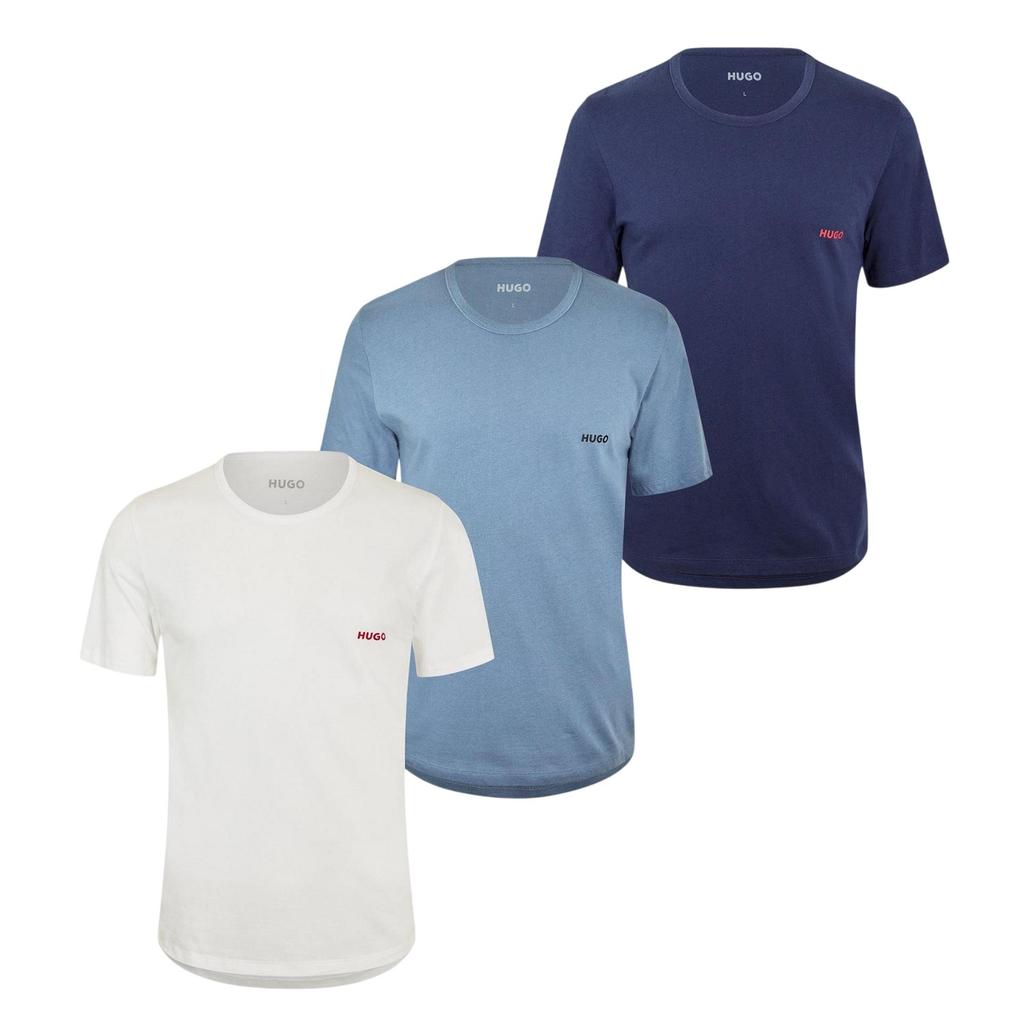Hugo Mens Plain Pyjama Top (Pack of 3)