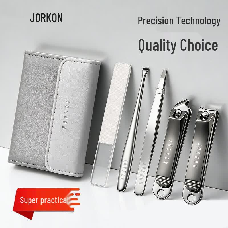 JIANGONG Stainless Steel Nail Clipper & Tweezer Set