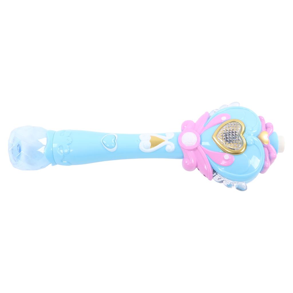 Kids Bubble Blower Wand Automatic Electric Light Up Bubble Blower Wand with Music for Children Blue