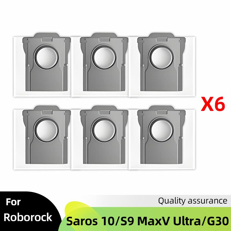 Fit For ( Roborock Saros 10 / S9 MaxV Ultra / G30 ) Vacuum Parts Main Roller Side Brush HEPA Filter Mop Cloth Dust Bag