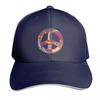 Psychedelisches Friedenssymbol Baseballkappe Kappe Individuelle Kappe modisch schwarz Damen Unisex