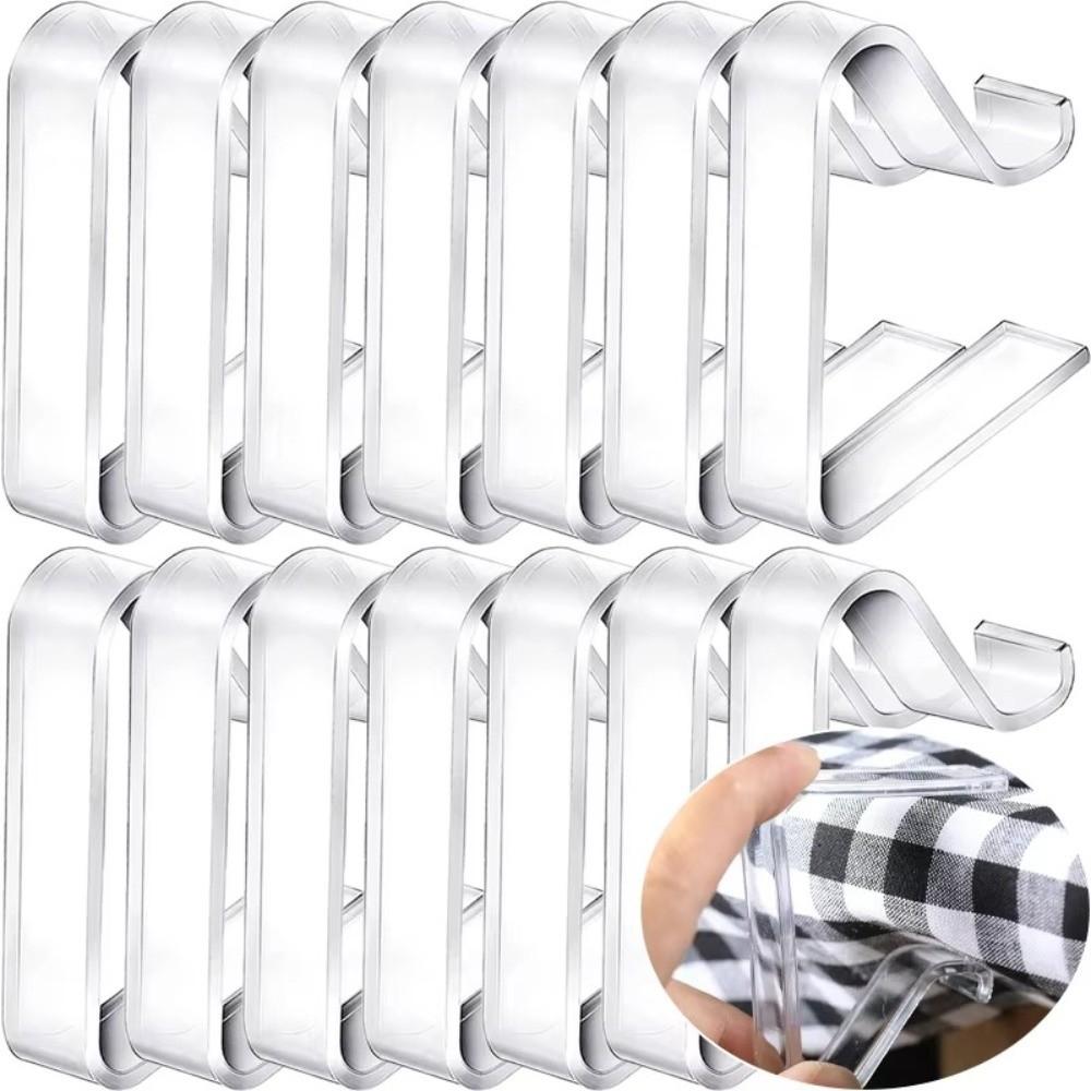 Stable Fixed Windproof Clips Transparent Table Cover Holder Table Cloth Holder  Family Party