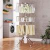 Stainless Steel Multi-functional Rotating Baby Clothes Drying Rack for Indoor/Outdoor Use