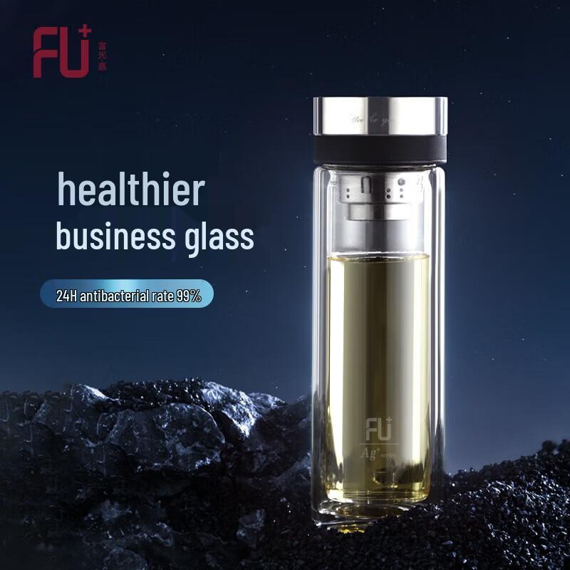 FUGUANG FU+ Classic Double-Layer Glass Cup