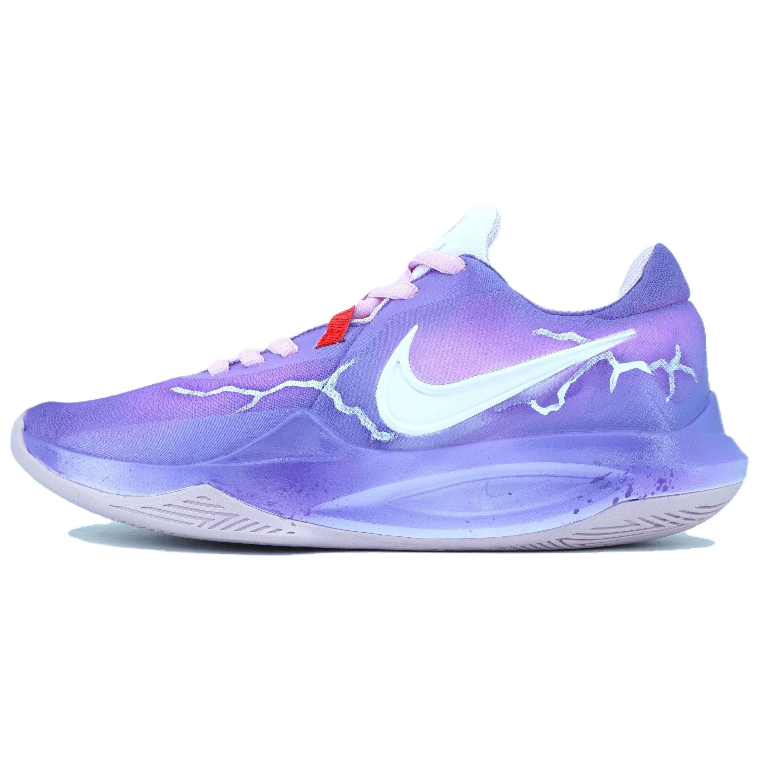 

Nike Precision 6 Purple Lightning Cushioning Slip Resistant Abrasion Resistant Low top Basketball Shoes Men s Purple DD9535-100(Team479-) 46
