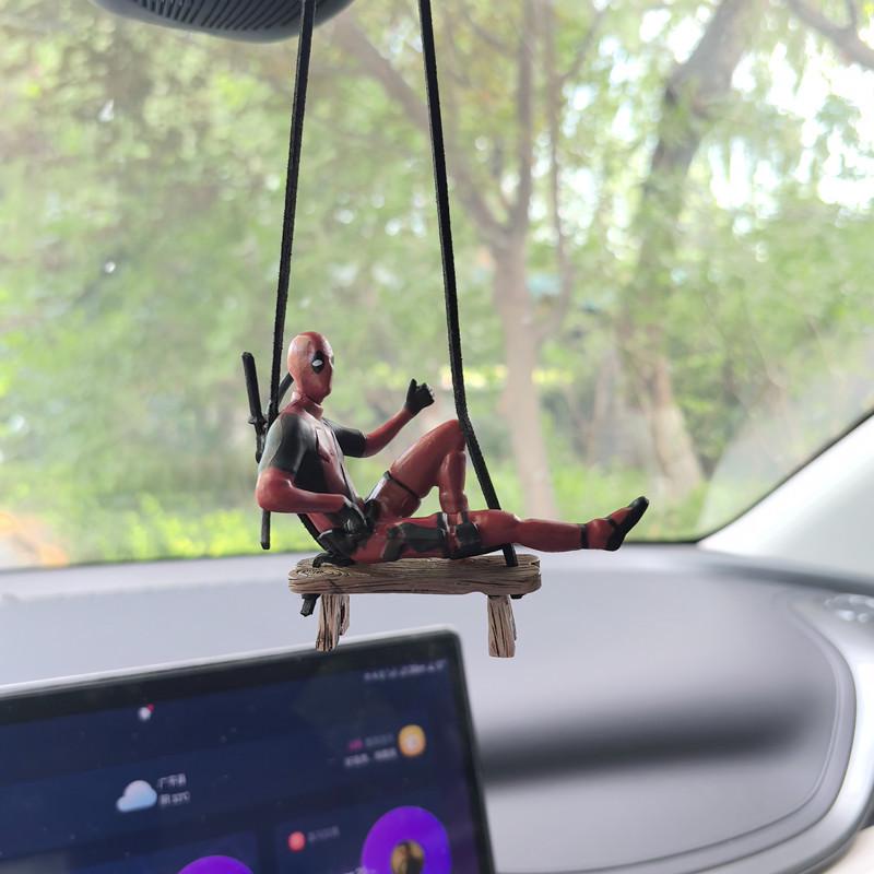 Cross-Border Car Pendant: New Deadpool Rearview Mirror Ornament