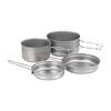 Snow Peak Titanium Personal Cooker Set SCS-020T Lightweight Stacking Pot X 2 Lid X 2 Camping Outdoor Climbing Disaster Prevention