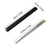 1/5/10 Pairs Portable 316 Stainless Steel Chopsticks Heat-resistant Chinese Chopsticks Reusable Anti Slip Sushi Stick