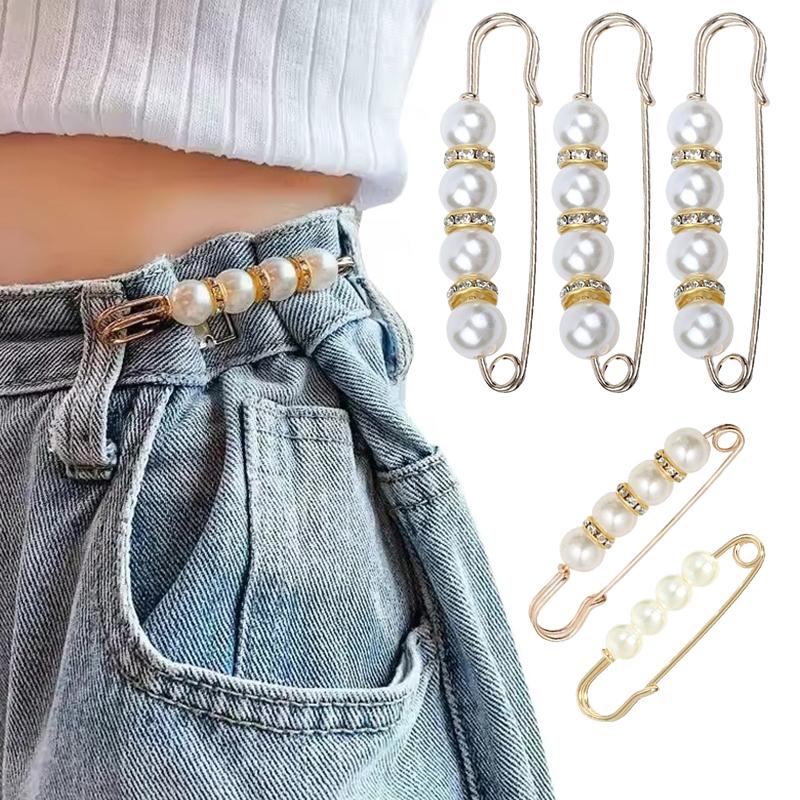 6PCS/Pack Pants Waist Fastener Pin Clips DIY Sewing-Free Buckles Waistline Adjusting Prop Suitable for Trousers Skirts Dress ZYF