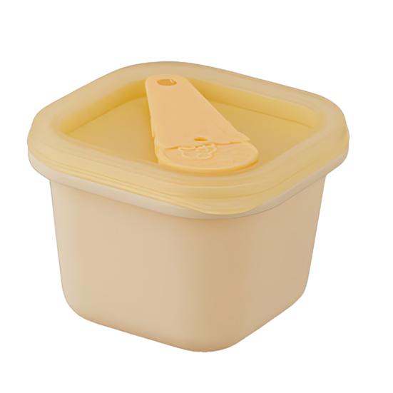 Ice Cube Mold with Handle Sealed Lid Easy Release Food Grade Silicone Ice Cube Mold Baby Food Supplement Freezer Tray