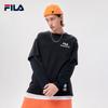 FILA X MIHARA YASUHIRO American Vintage Logo Print Layered Sports Crew Neck Long Sleeve T-Shirt Men Tops Black F11M133201F-BK