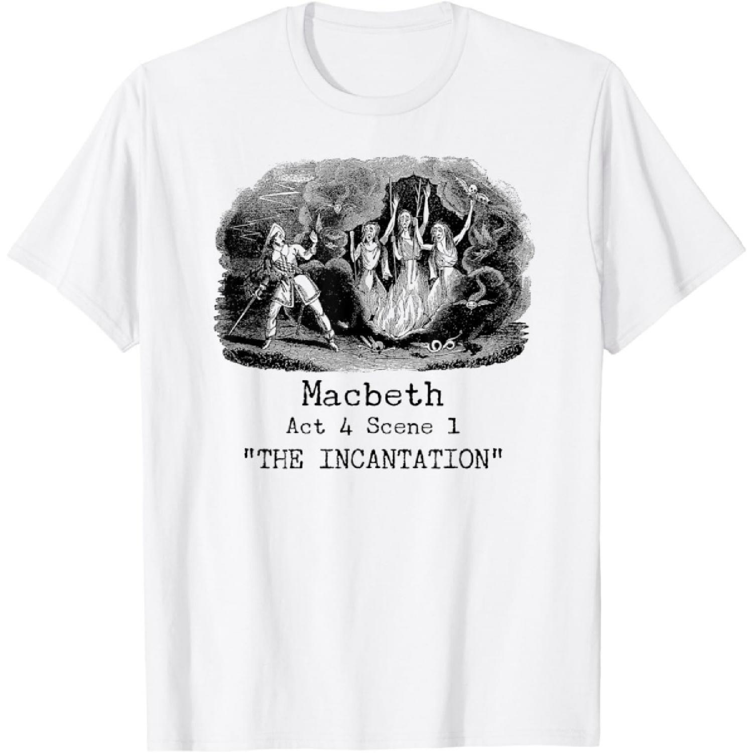 Three Witches Incantation Macbeth Shakespeare Literature T-Shirt S