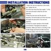 44" Throttle Cable 24" Stainless Steel Braided Housing Carbureted EFI Applications Autos Pedal Accelerator Control Line