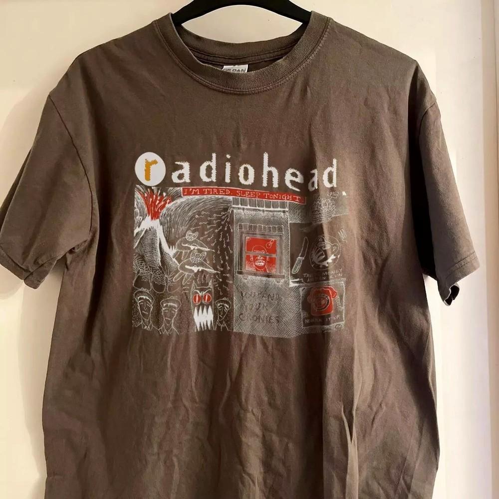 Radiohead Shirt, Radiohead Short Sleeve Cotton Unisex Russet T-shirt Size S-5XL Unisex T-Shirt XXXL
