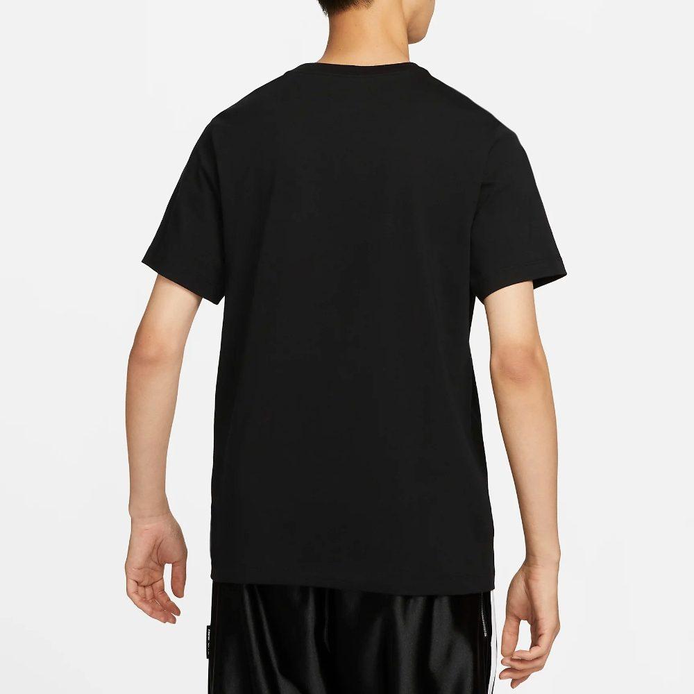 Nike T Shirts Men's Black Crew Neck Moderate Straight Fit DZ2688-010