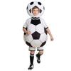 Soccer Outfits for Kids Adults, Funny Soccer Ball Costume, Football Sports Theme Clothes for Cheerleaders Halloween Cosplay