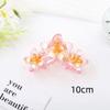 3 Head Plumeria Hair Clips Frangipani Flower Hair Claw Clip Trendy Crab Hair Claw Barrettes Hair Accessories For Girls