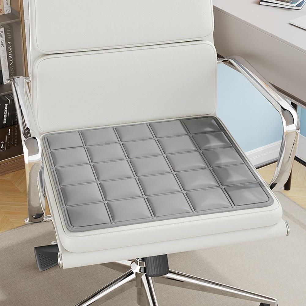 Non Slip Cooling Gel Seat Cushion 40x40cm Ice Cushion Comfortable Cooling Seat Mat Worker серый
