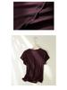 2026 Hangzhou Silk Lyocell Short Sleeve Women's Close-Fitting Round Neck T-shirt