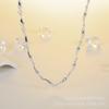 Silver Plated Water Drop Necklace for Men & Women - Simple, Fashionable, and Popular.