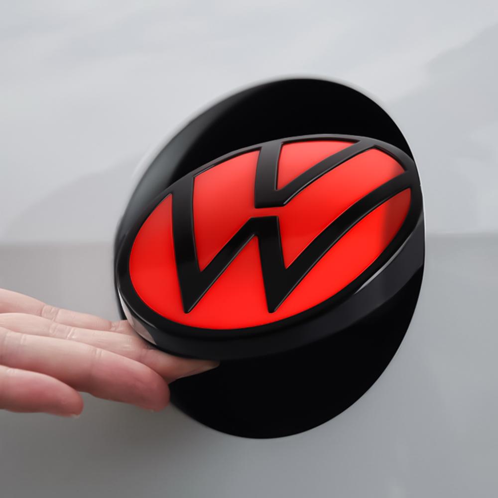 1 set ABS Replacement Style Front Grill Badge & Rear Trunk lid Emblem For VW Golf MK7 2014-2017 Golf MK7.5 2018-2020 Without CC QV6