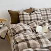 Extremely Home~ Simple Wind Striped Bed, Washed Cotton Sheet Quilt Cover Sheet Dormitory