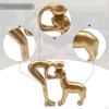 Human And Dog Figure, Resin Sculpture, Unique Gift for , Ornament, Statue Office, Party,