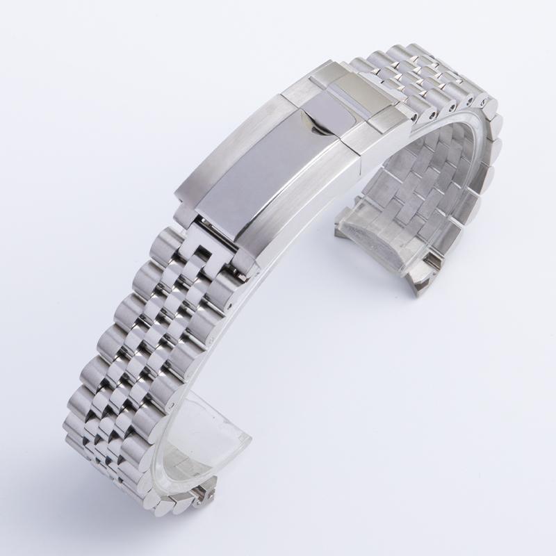 316L Stainless Steel Watchband 20mm Wristband For Rolex Strap For DAYTONA SUBMARINER DATEJUST Watch Accessories Fold Buckle