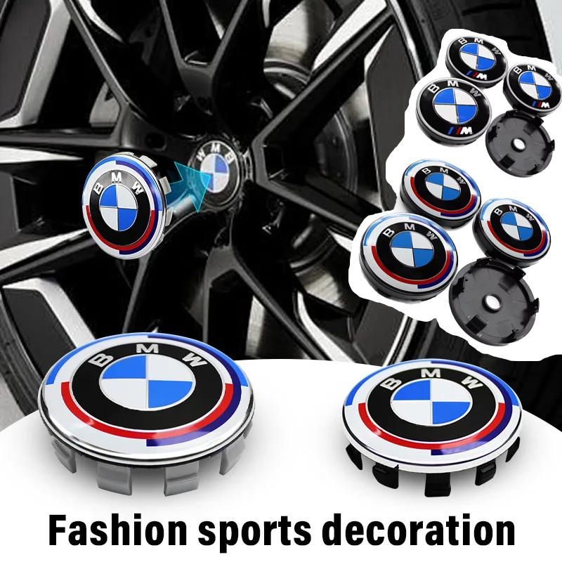 68/56mm 4Pcs Wheel Center Cover Wheel Hub Center Integrated Cover Badge For BMW 50TH E36 E60 E46 E90 E39 F30 E70 F20 X5 E53 G30 JK4