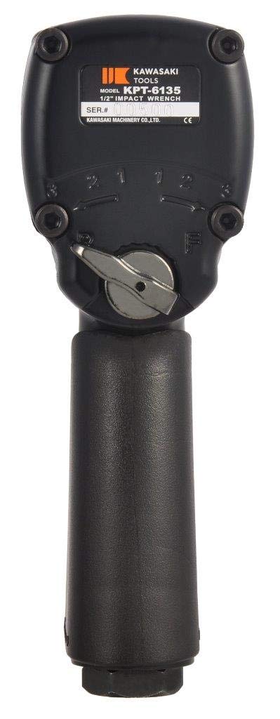 KAWASAKI TOOLS Air Impact Short Square Black Wrench, Type, 1/2" (12.7mm) [KPT-6135],