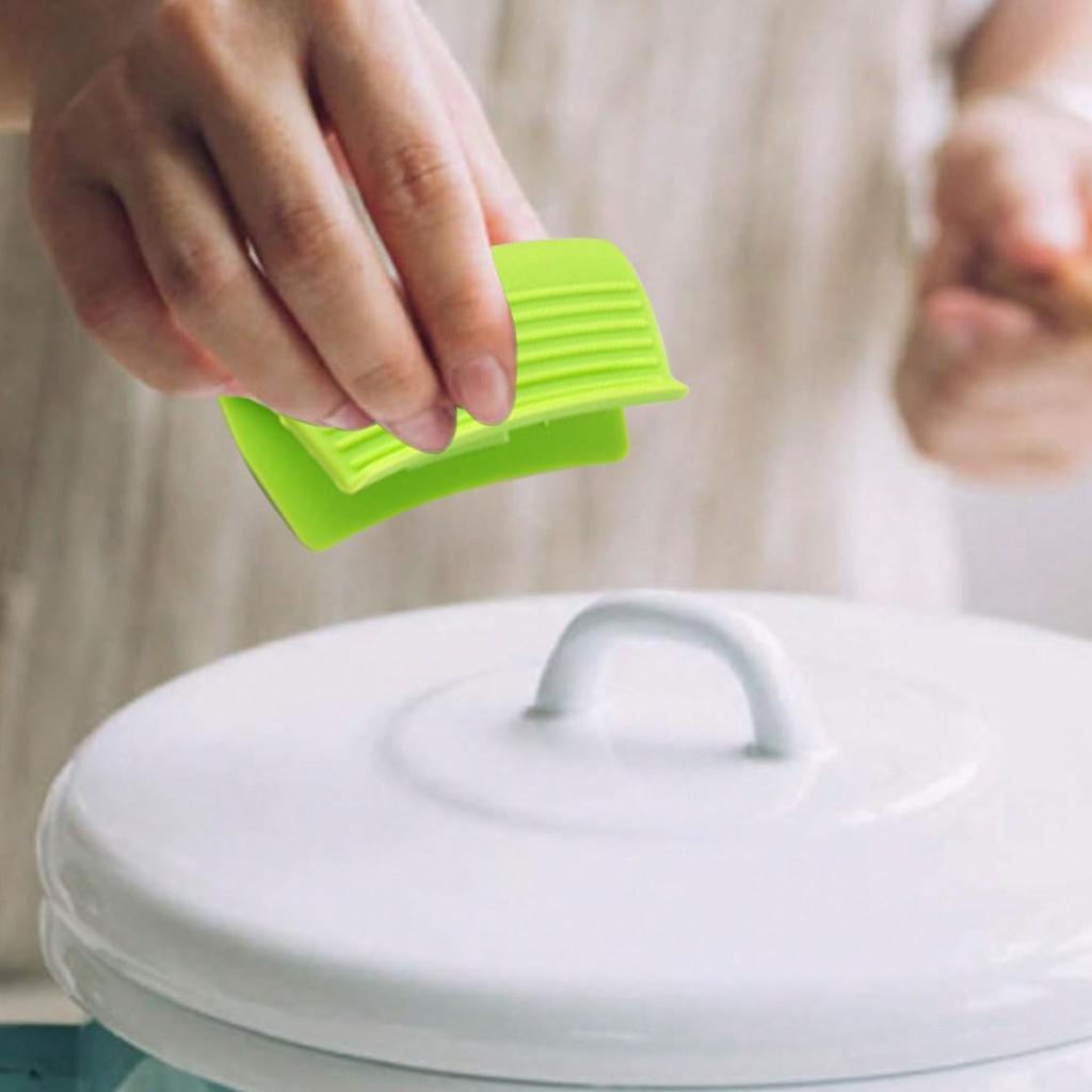 Silicone Handle Holder Silicone Hot Handle Holder Pot Handle Mitts Potholders Silicone Rubber Handle Covers Heat Insulat