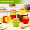 36 Silicone Puto Molder Filipino Medium-Size 2.36" Reusable Silicone Cupcake Liners Red Green Yellow Kutsinta Molder Filipino Fo