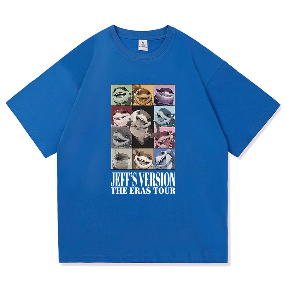 Vintage Jeff The Land Shark The Eras Tour T Shirt Fashion Men Funny Cute Landshark Tshirt Unisex High Quality Cotton Tees Shirts