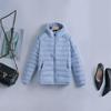 Winter new women's fashion hooded ribs down cotton clothes design sense light cotton coat