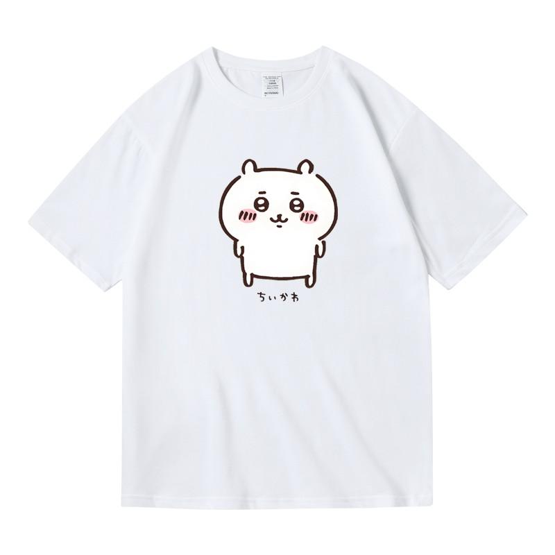 Chiikawa Cute InsStyle Cartoon Graphic TShirt  ONeck Fresh JapaneseStyle Casual Summer ShortSleeve Streetwear Daily Top