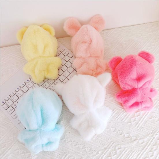 10CM Doll Jumpsuit Hooded Hat Mini Bodysuit Cute Cartoon One-piece Set Soft Cloth Cotton Stuffed
