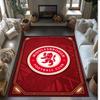 Tappeto Morbido per Pavimento Antiscivolo Decorazione Sportiva Middlesbrough FC Calcio Calcio Pattern per Camera da Letto