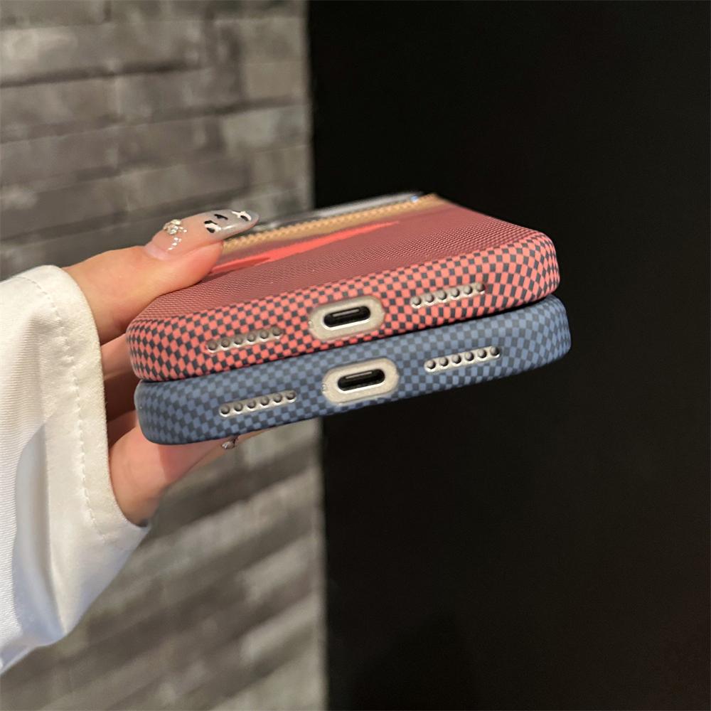 Slim Matte Carbon Fiber for  PC Case for For Iphone 17 Air 16 Pro Max 1 14 Plus 13 12 11 Wireless Charging Shockproof Cover