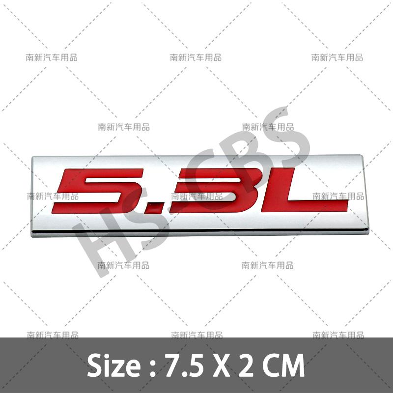fsbn3 3D Metal 4.0L 4.6L 4.7L 5.0L 5.3L 5.7L Car Rear Trunk Emblem Badge For Jepp Dodge  Volvo Ford Cadillac Chevrolet  Honda Toyota